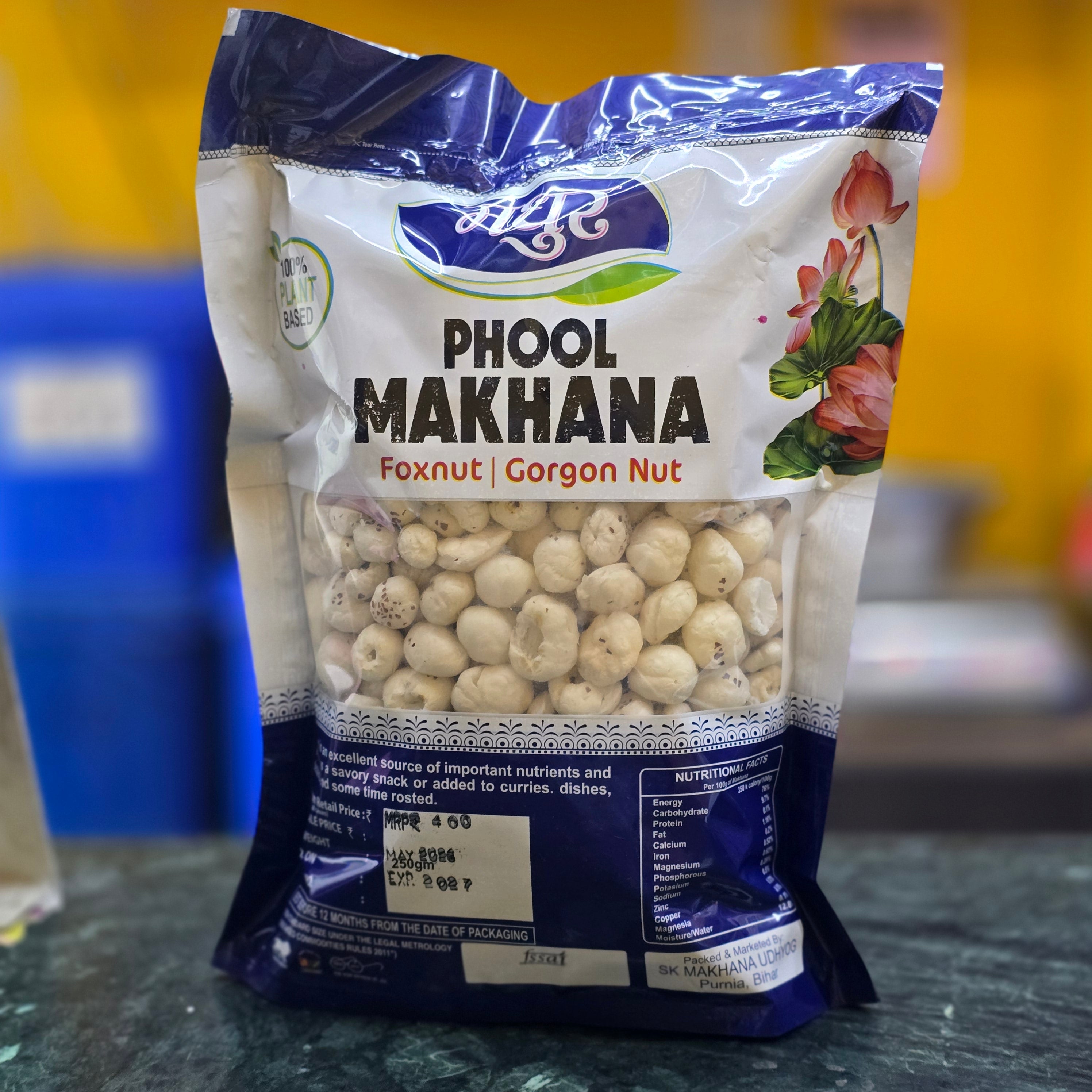 Mix Makhana Fox nuts  નાના મોટા  મખાના